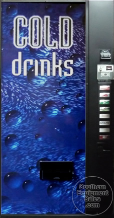 Refurbished Dixie Narco 501E Can/Bottle Soda Machine - Pepsi Globe on Ice