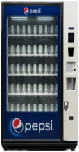 Dixie Narco BevMax 5800-4 Glass Front Drink Machine